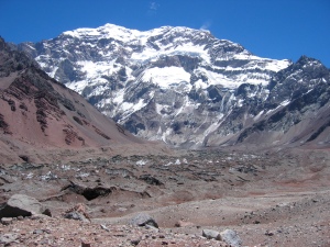Face sud de l'Aconcagua.